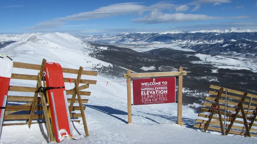 Denver to Breckenridge Car Service 1 breck is all about the elevation 1 | Vail transportation