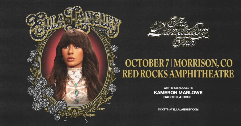 Ella Langley, Kameron Marlowe & Gabriella Rose at Red Rocks Amphitheatre