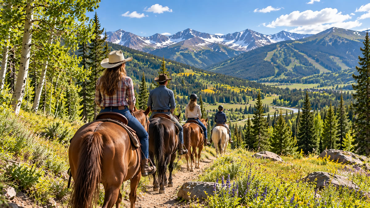 Horseback Riding in Vail, Colorado: Explore the Rockies on Horseback :Vail Transportation Vail Horseback Riding